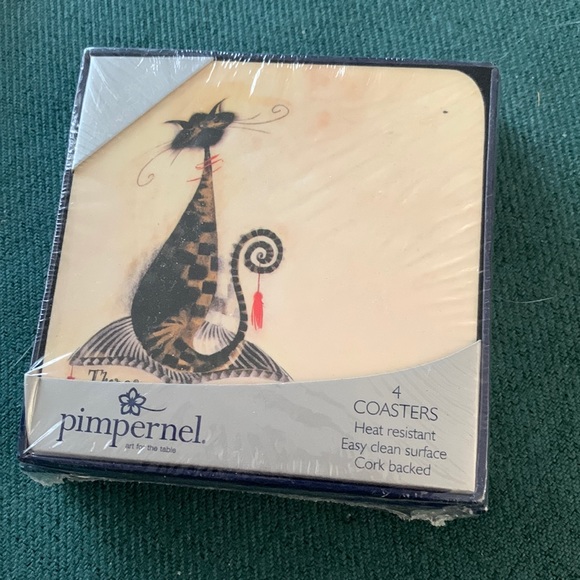 Pimpernel Accents Set Of 4 Cat Coasters Poshmark